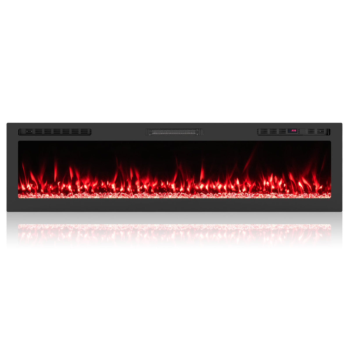 Smart WiFi Electric Fireplace Wall Mounted & Recessed 750W/1500W Heater-68 Inch-Fireplaces-DECOROLALA