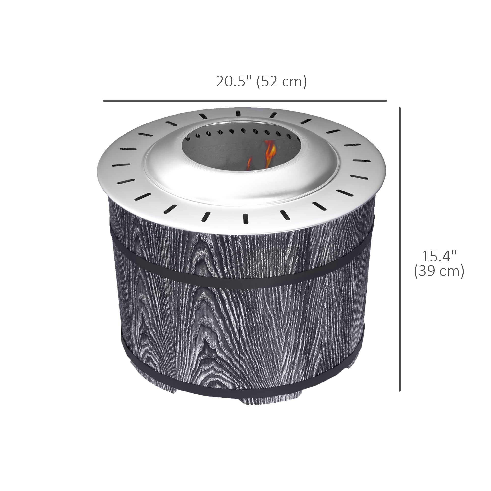 Smokeless Fire Pit, Portable Camping Bonfire Stove with Mat for Backyard Patio Picnic, Magnesium Oxide, Black-Patio & Garden > Fire Pits-DECOROLALA
