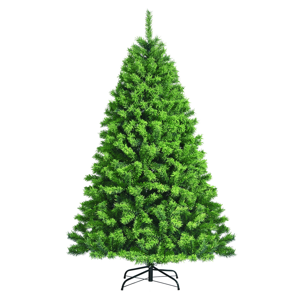 Snow Flocked Artificial Christmas Tree with Metal Stand-6.5'-Christmas Trees-DECOROLALA