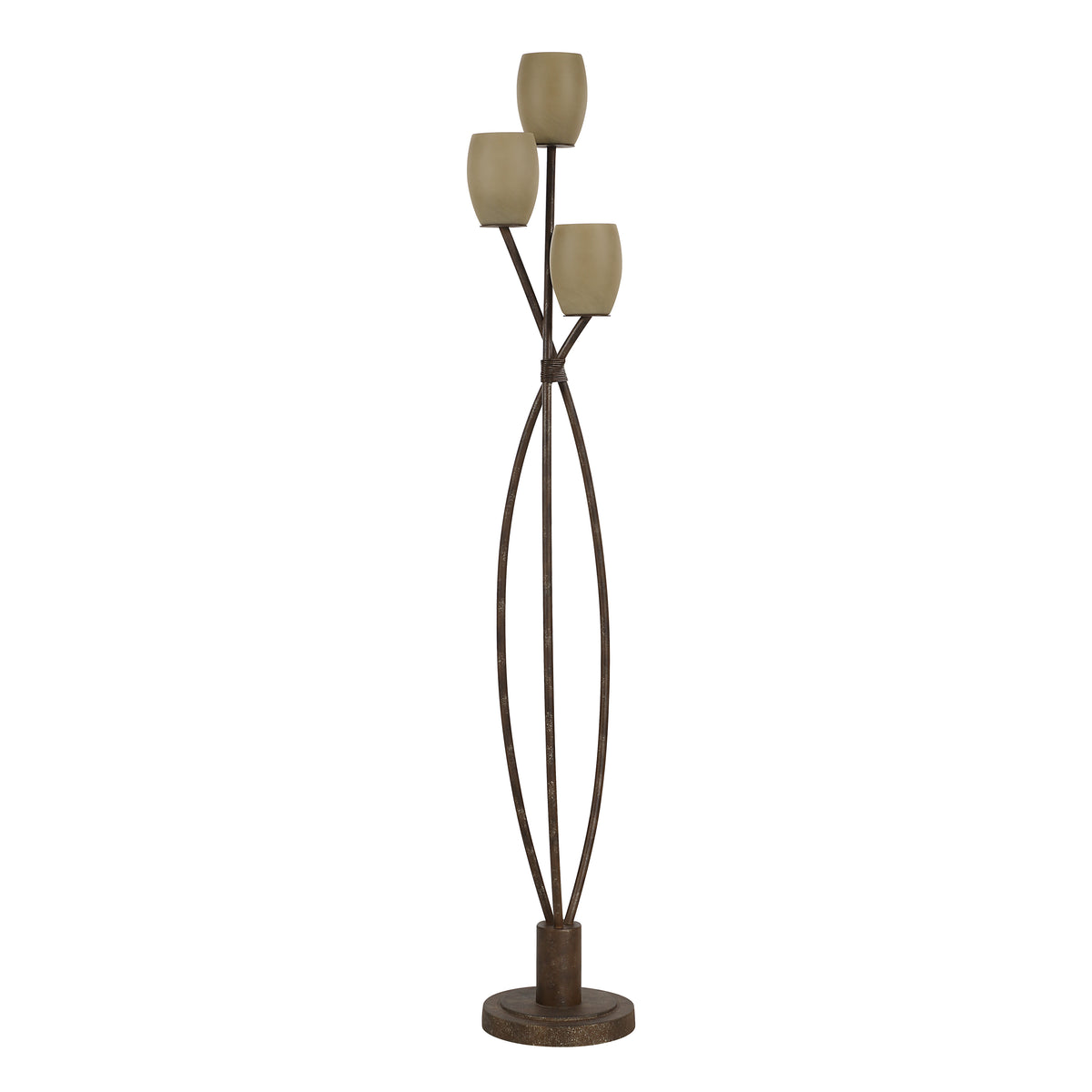 Soan 65" Floor Lamp, Copper Bronze with Gold-Floor Lamps-DECOROLALA