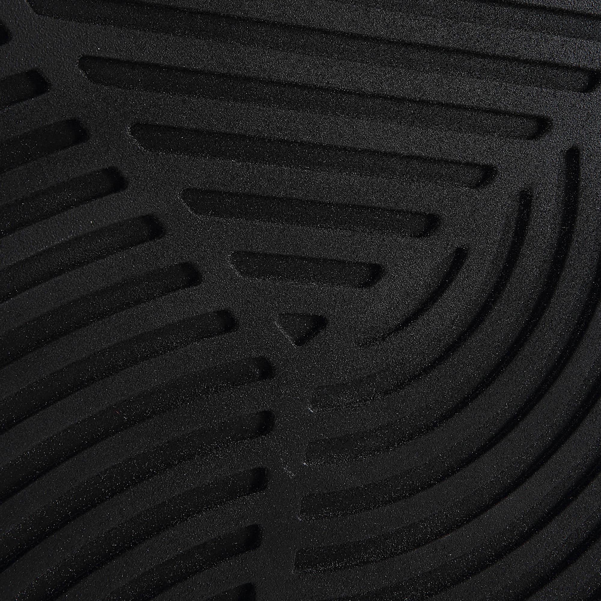 Sofia 3 Piece Wide Wall Art, Matte black-Wall Art-DECOROLALA