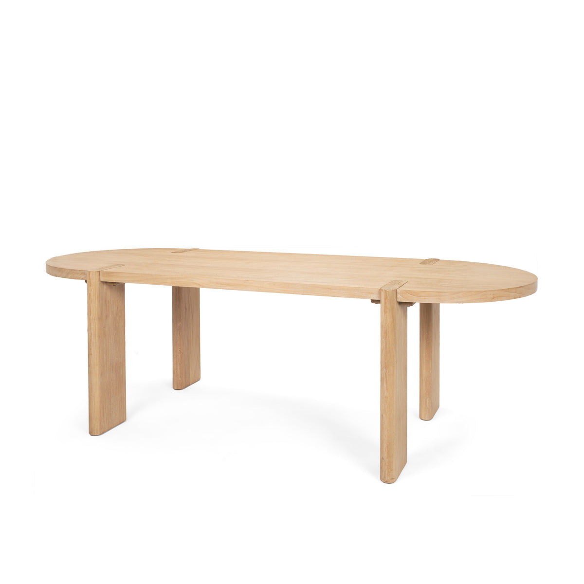 Sohan 91"L x 38"W Oval Dining Table | Wood | Seats 8-Dining Tables-DECOROLALA