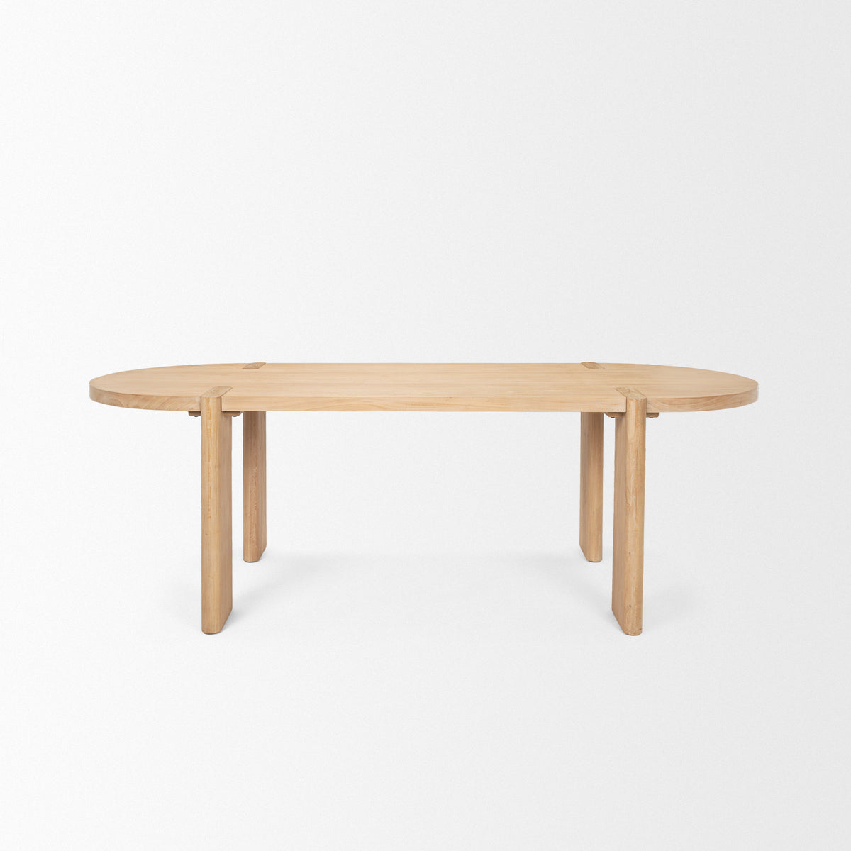 Sohan 91"L x 38"W Oval Dining Table | Wood | Seats 8-Dining Tables-DECOROLALA
