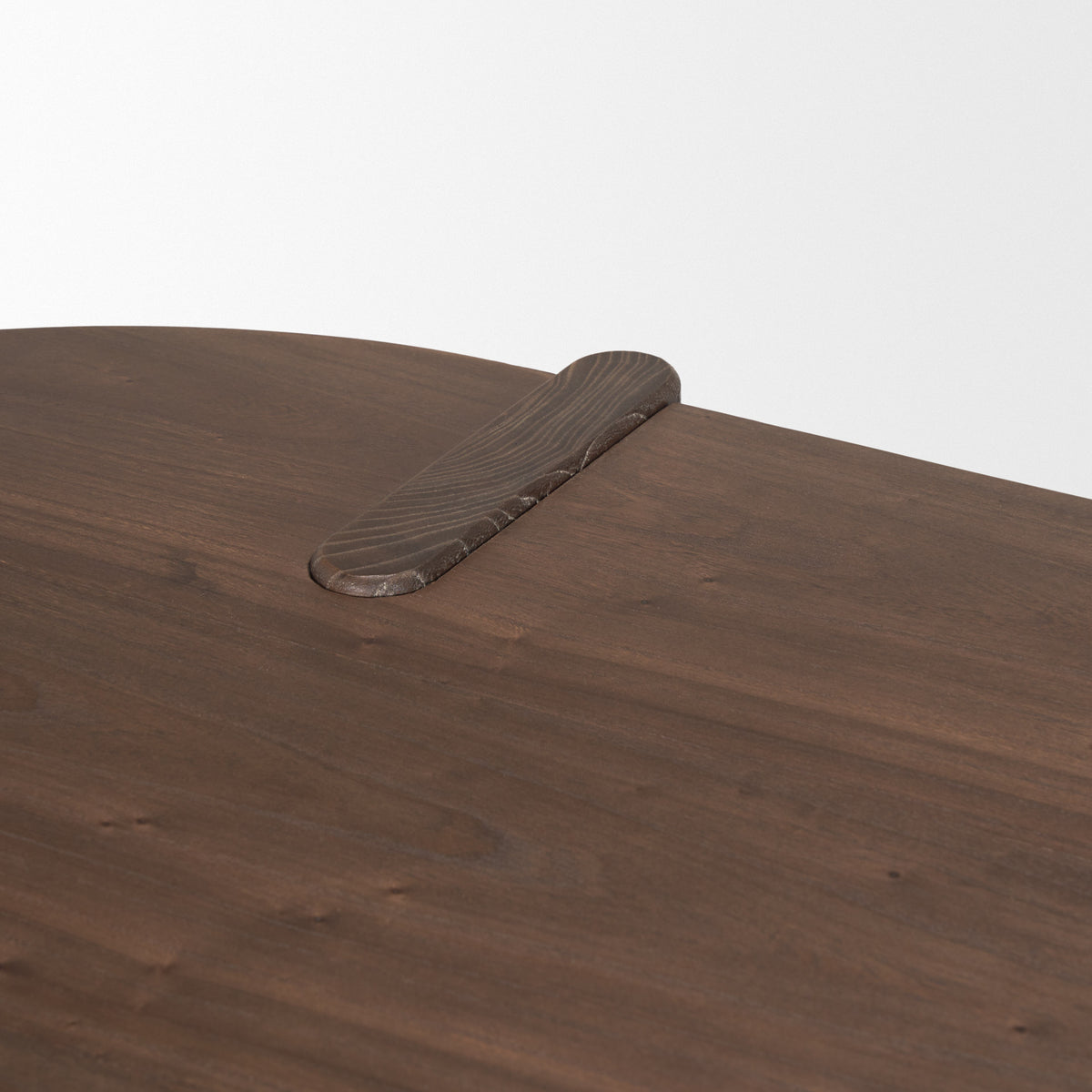 Sohan Dark Brown Elm Wood Oblong Desk-Office-DECOROLALA
