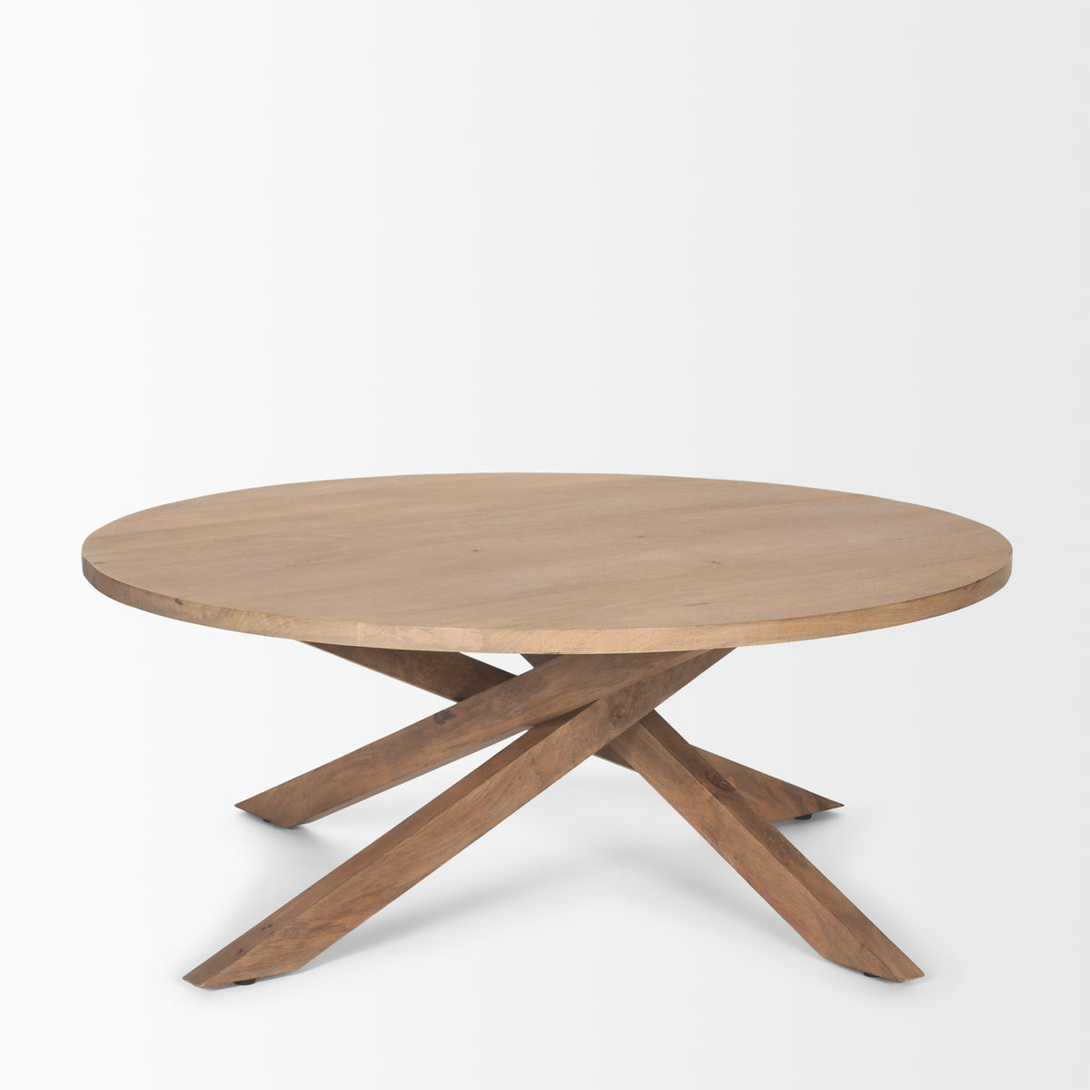 Solana Medium Brown Wood Coffee Table-Coffee Tables-DECOROLALA