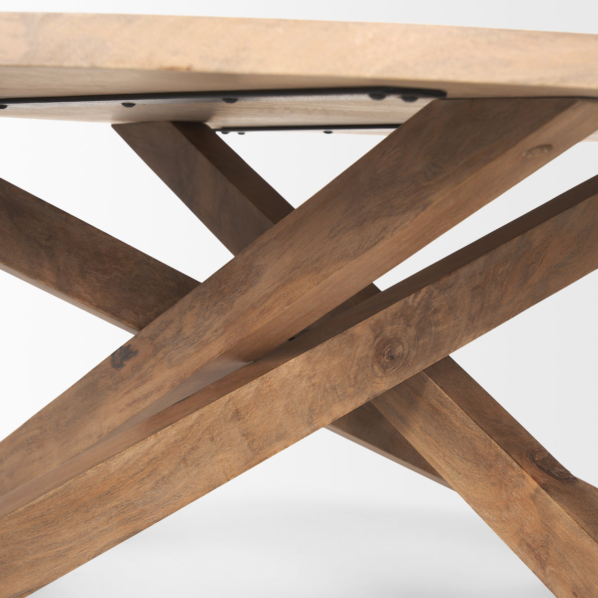 Solana Medium Brown Wood Coffee Table-Coffee Tables-DECOROLALA