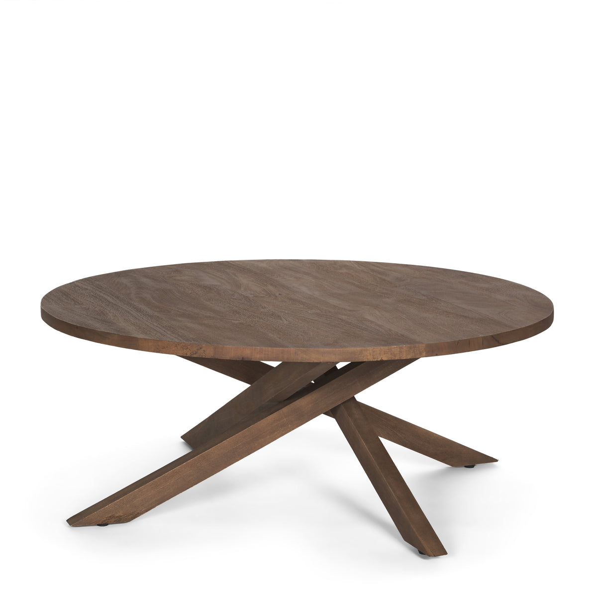 Solana Medium Brown Wood Coffee Table-Coffee Tables-DECOROLALA