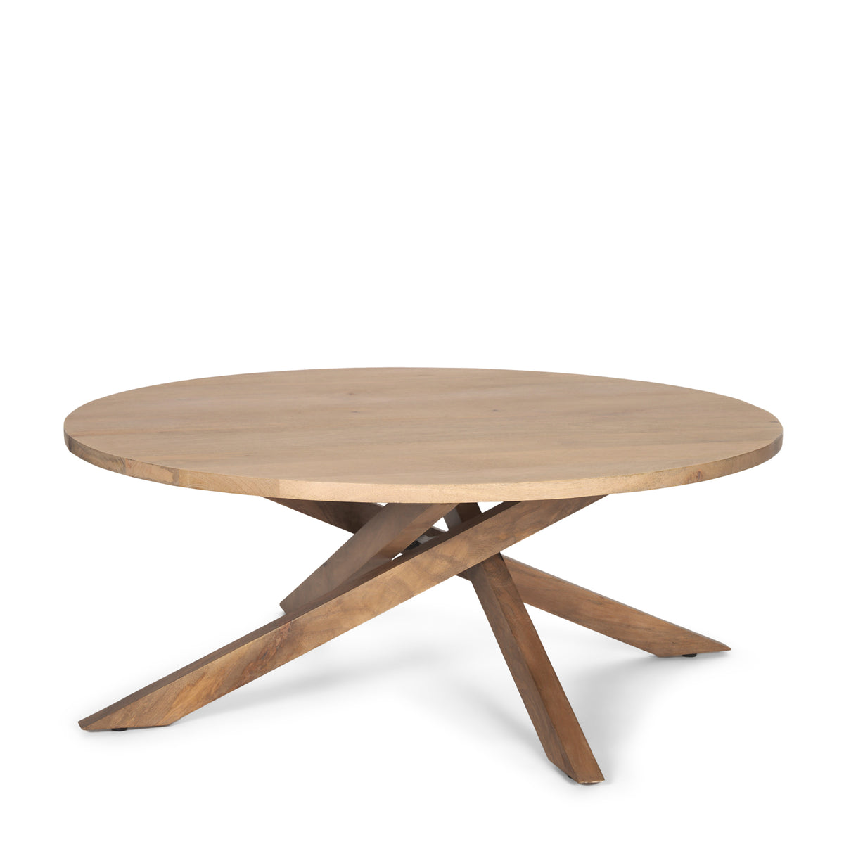 Solana Medium Brown Wood Coffee Table-Coffee Tables-DECOROLALA