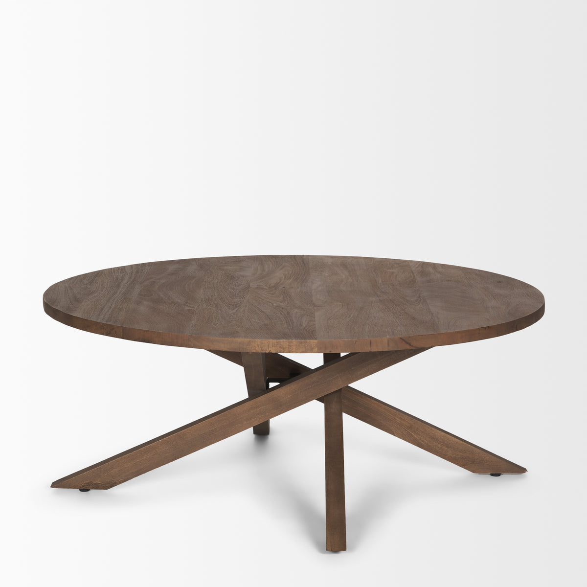 Solana Medium Brown Wood Coffee Table-Coffee Tables-DECOROLALA