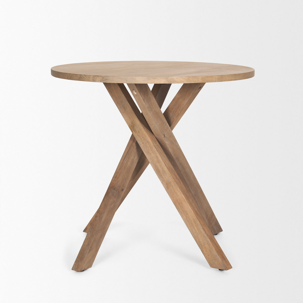 Solana Medium Brown Wood Foyer Table-Accent Tables-DECOROLALA