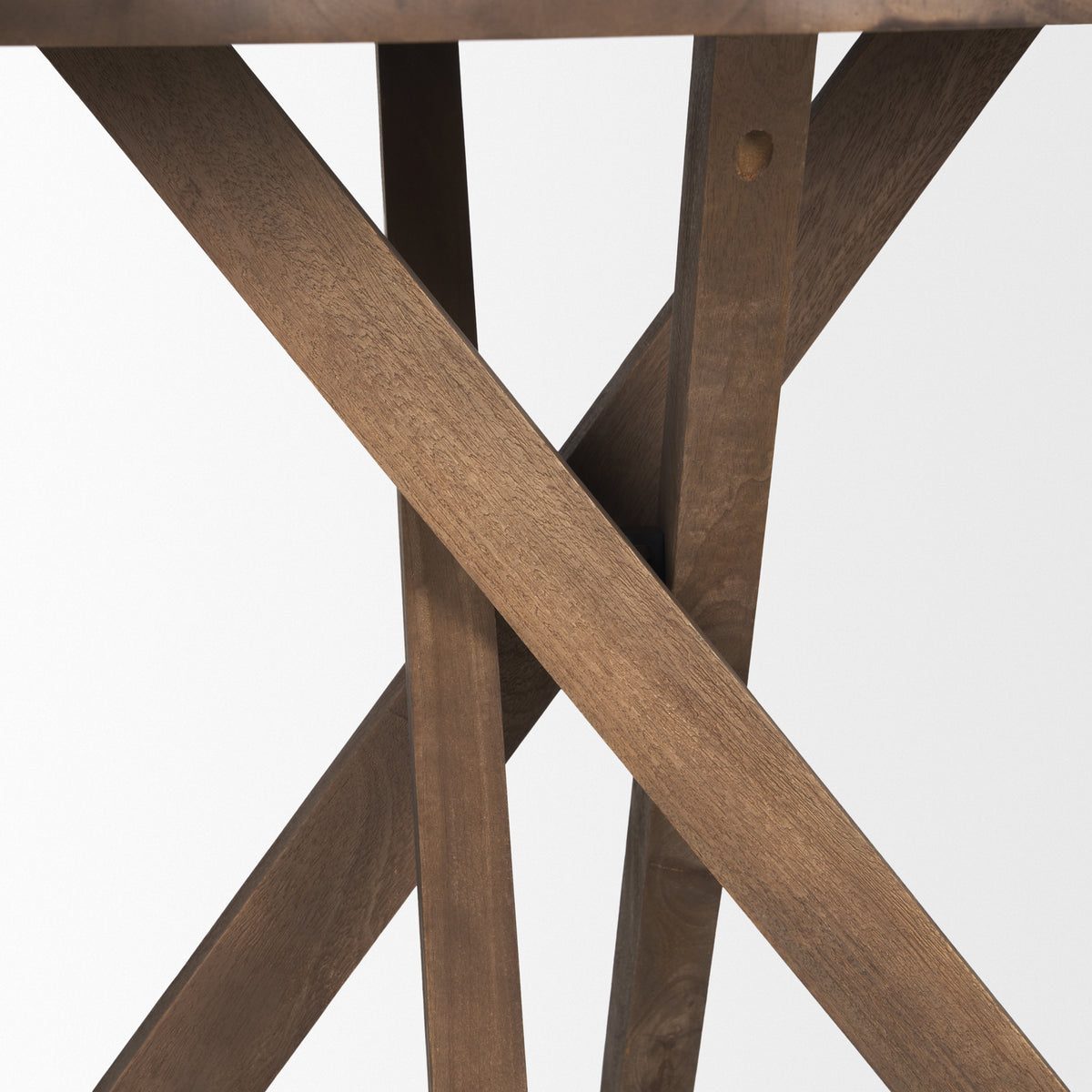 Solana Medium Brown Wood Foyer Table-Accent Tables-DECOROLALA