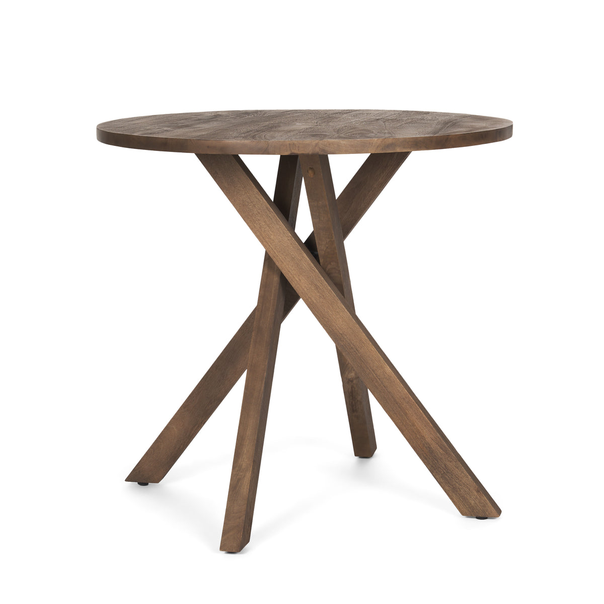 Solana Medium Brown Wood Foyer Table-Accent Tables-DECOROLALA