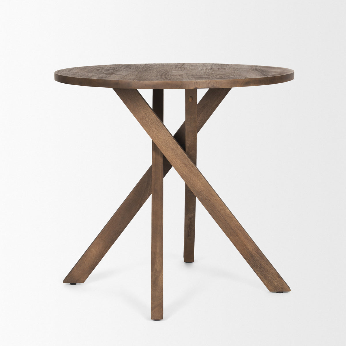 Solana Medium Brown Wood Foyer Table-Accent Tables-DECOROLALA