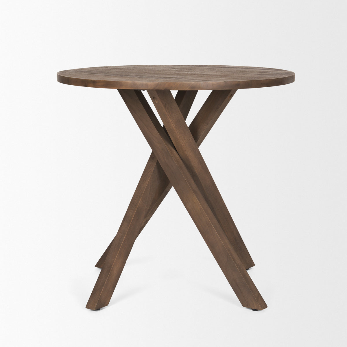 Solana Medium Brown Wood Foyer Table-Accent Tables-DECOROLALA