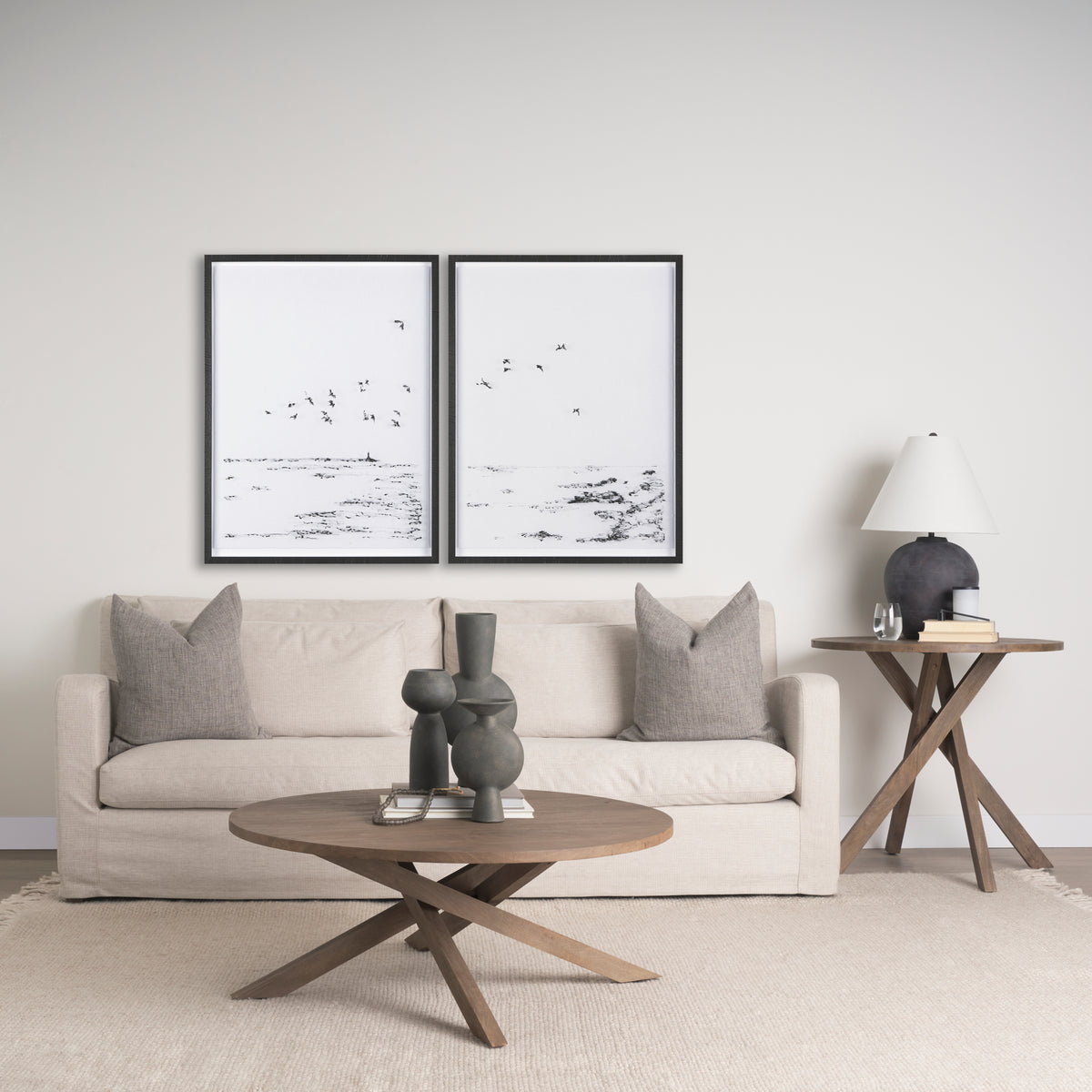 Solana Medium Brown Wood Foyer Table-Accent Tables-DECOROLALA