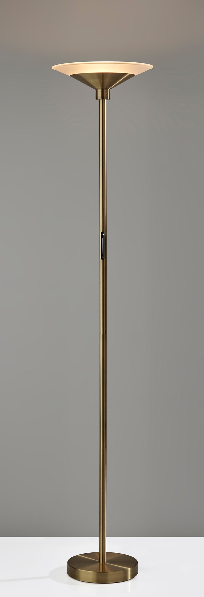 Solar LED Torchiere Brass - Dimmer 24W-Lighting-DECOROLALA