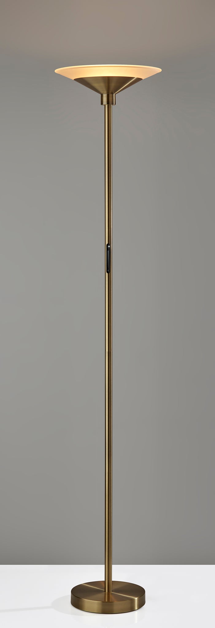 Solar LED Torchiere Brass - Dimmer 24W-Lighting-DECOROLALA