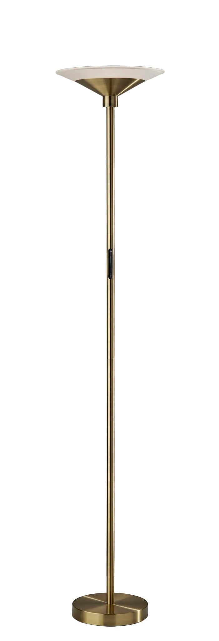 Solar LED Torchiere Brass - Dimmer 24W-Lighting-DECOROLALA