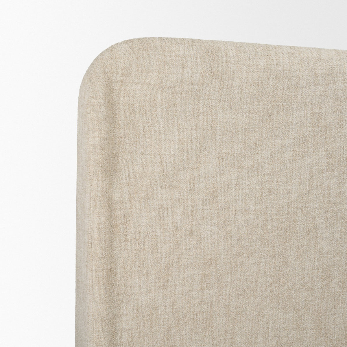 Solene King Upholstered Bedframe w/ Footbed | Curved Headboard | Oatmeal Fabric-Bed Frame & Headboards-DECOROLALA