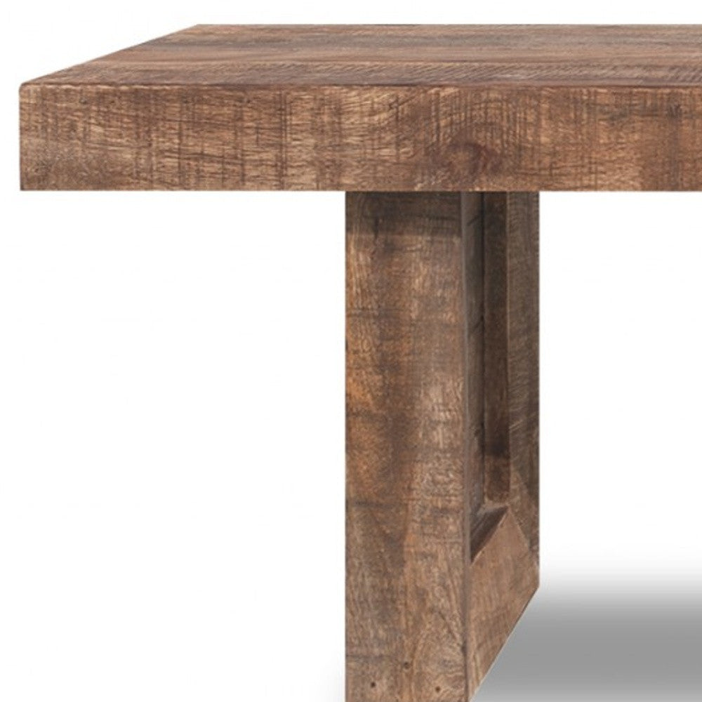 Solid Mango Wood Dining Bench-Benches-DECOROLALA