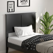 Solid Wood Flat Panel Twin Headboard - Adjustable Height-Headboards-DECOROLALA