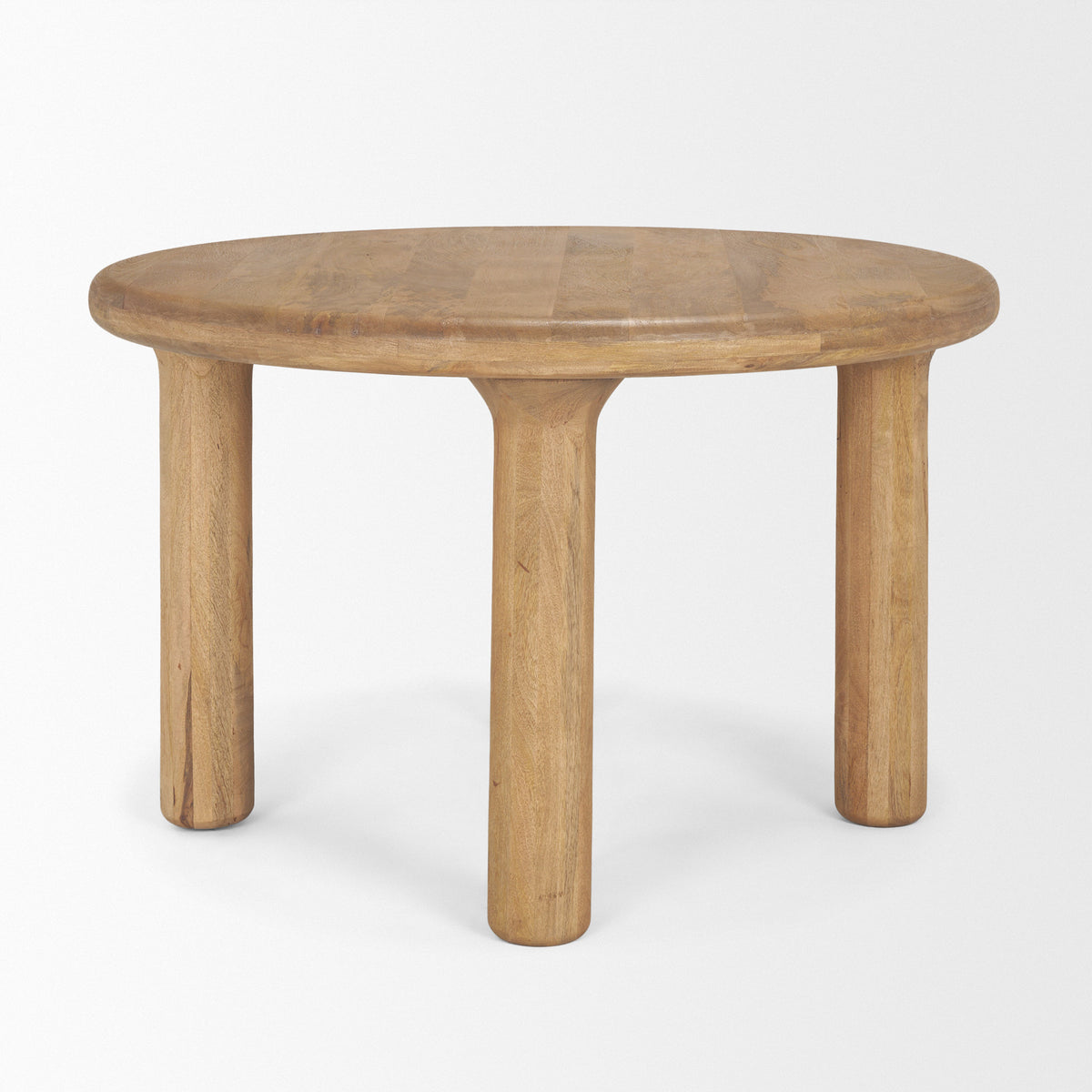 Soma 48" Round Dining Table | Modern | Red Brown Wood | Seats 4-Dining Tables-DECOROLALA