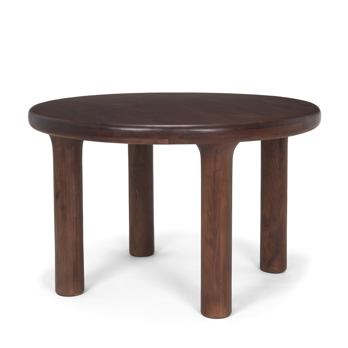 Soma 48" Round Dining Table | Modern | Red Brown Wood | Seats 4-Dining Tables-DECOROLALA