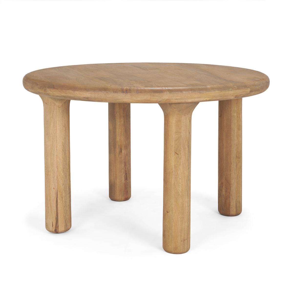 Soma 48" Round Dining Table | Modern | Red Brown Wood | Seats 4-Dining Tables-DECOROLALA