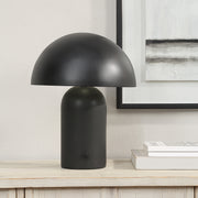 Sombra 16" Ceramic Table Lamp, Black-Table Lamp-DECOROLALA
