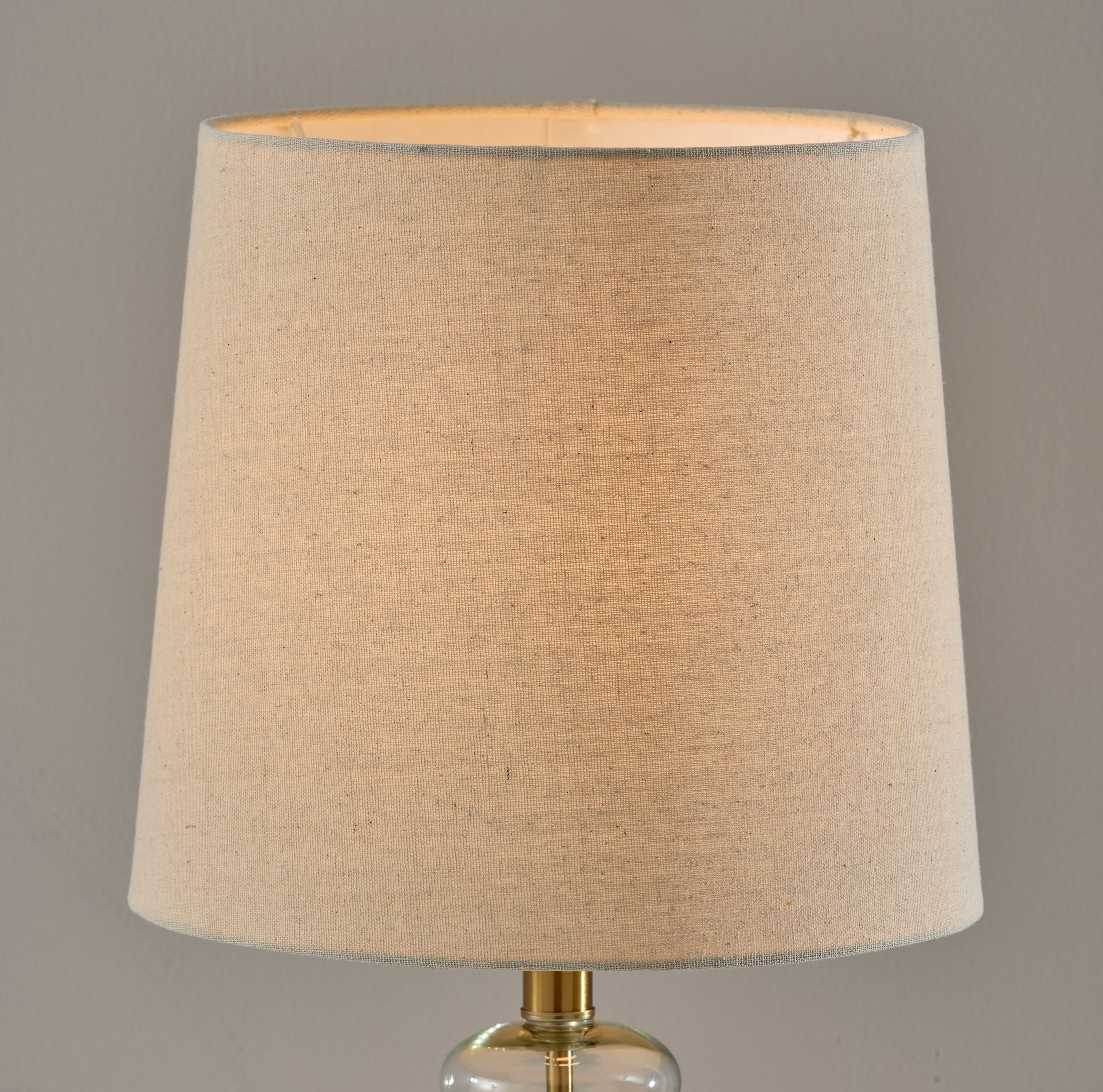Sonata Table Lamp - Glass Base 26" Natural-Lighting-DECOROLALA
