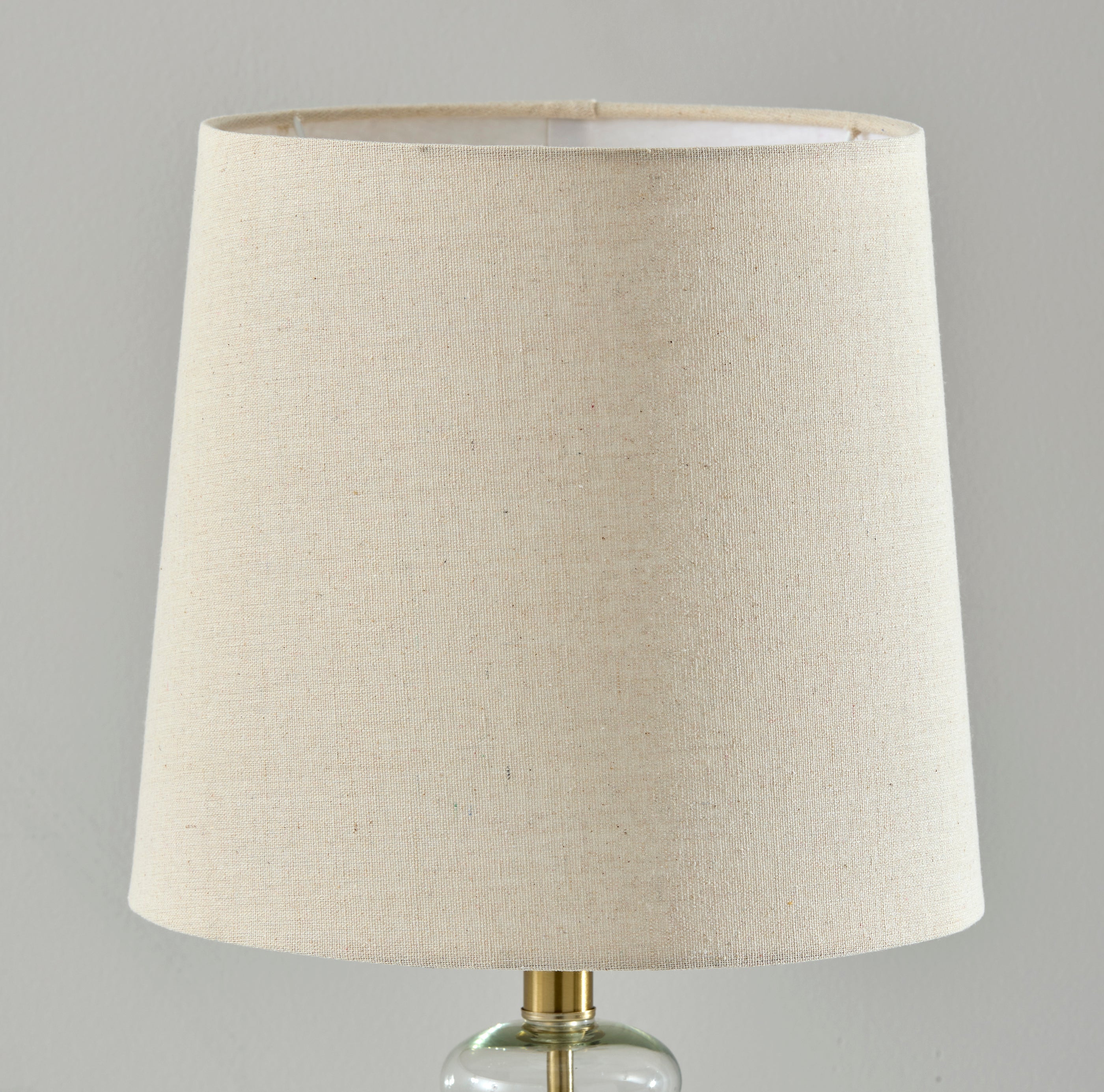 Sonata Table Lamp - Glass Base 26" Natural-Lighting-DECOROLALA