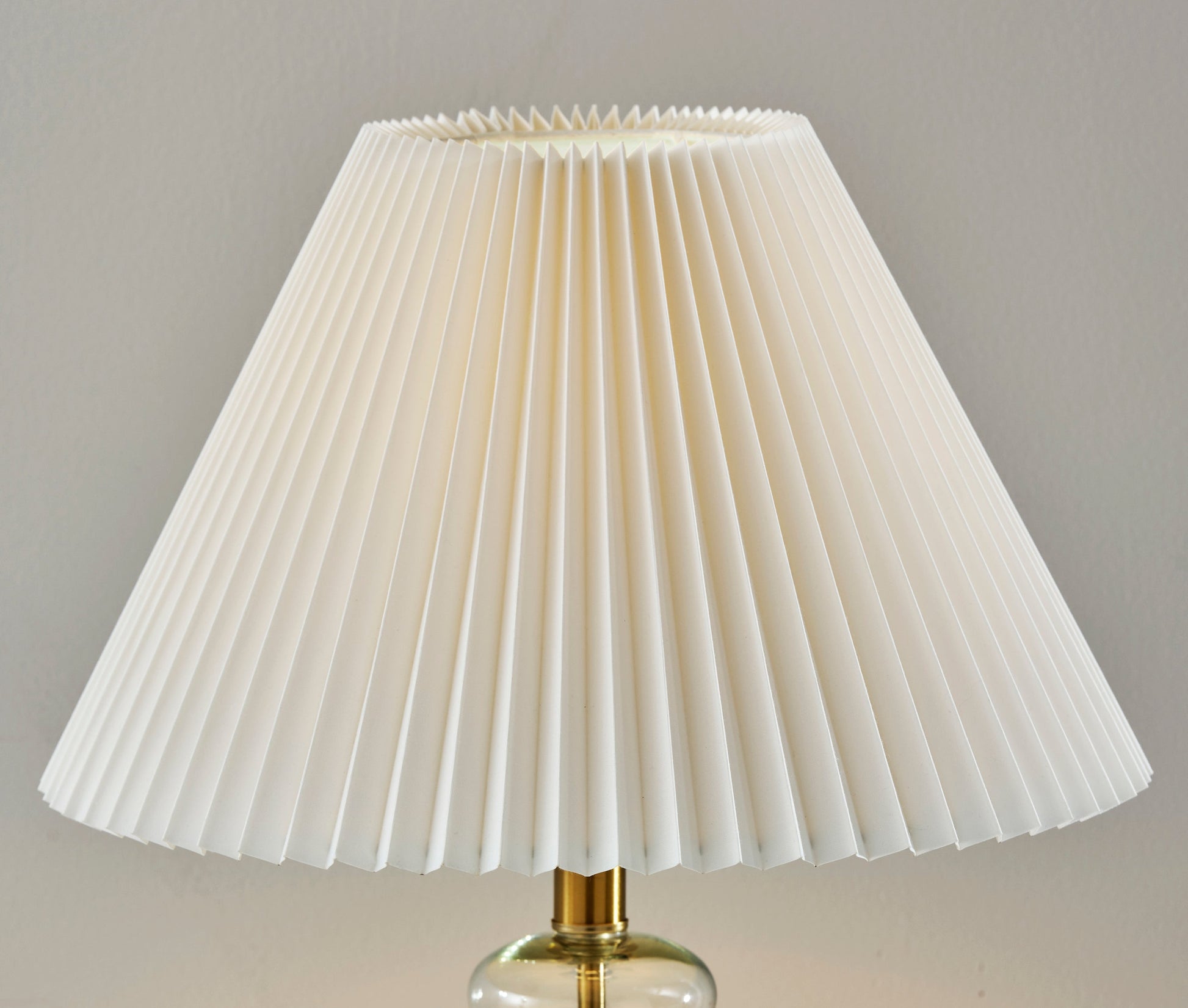 Sonata Table Lamp - Off-White Pleated 26"-Lighting-DECOROLALA