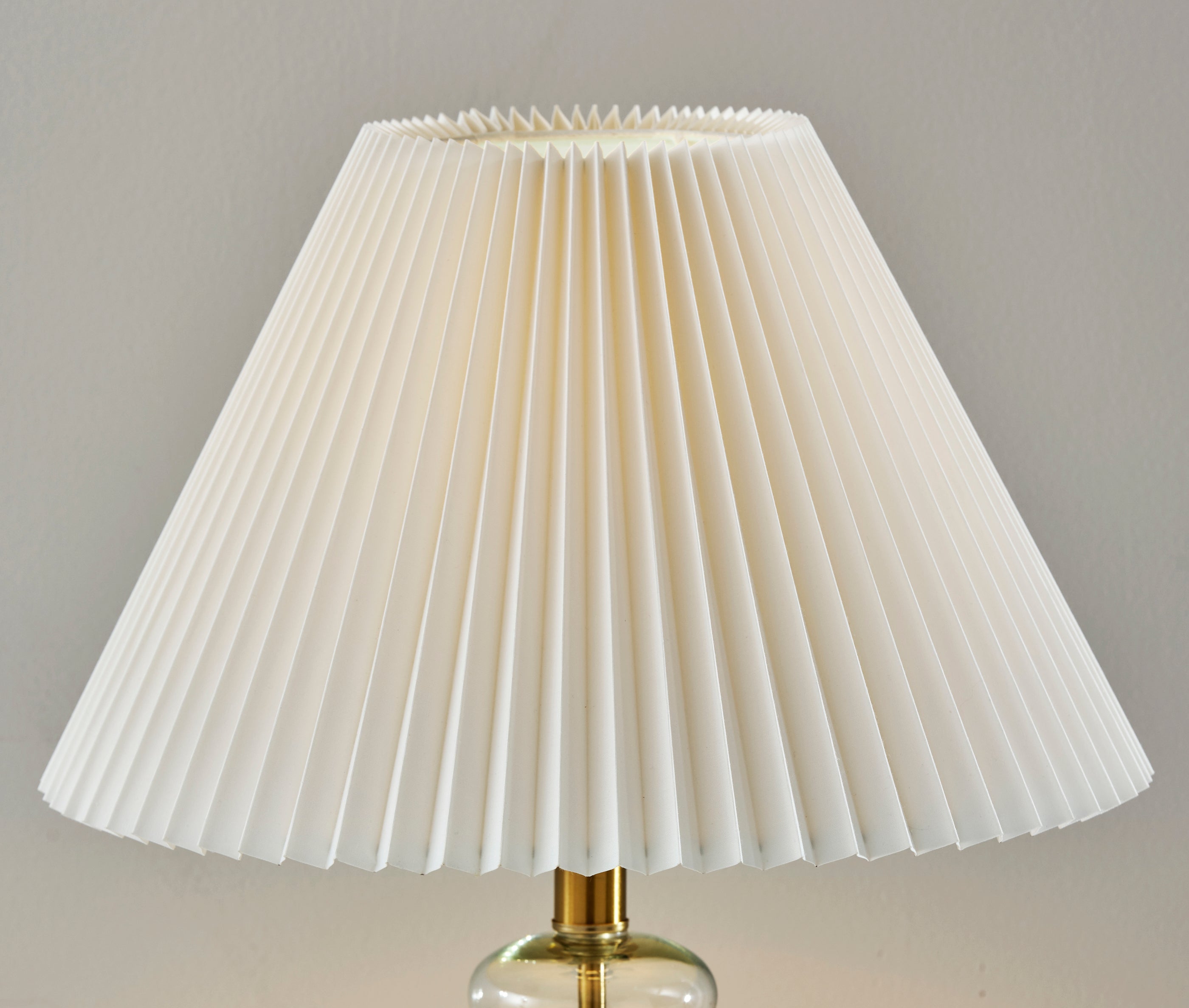 Sonata Table Lamp - Off-White Pleated 26"-Lighting-DECOROLALA