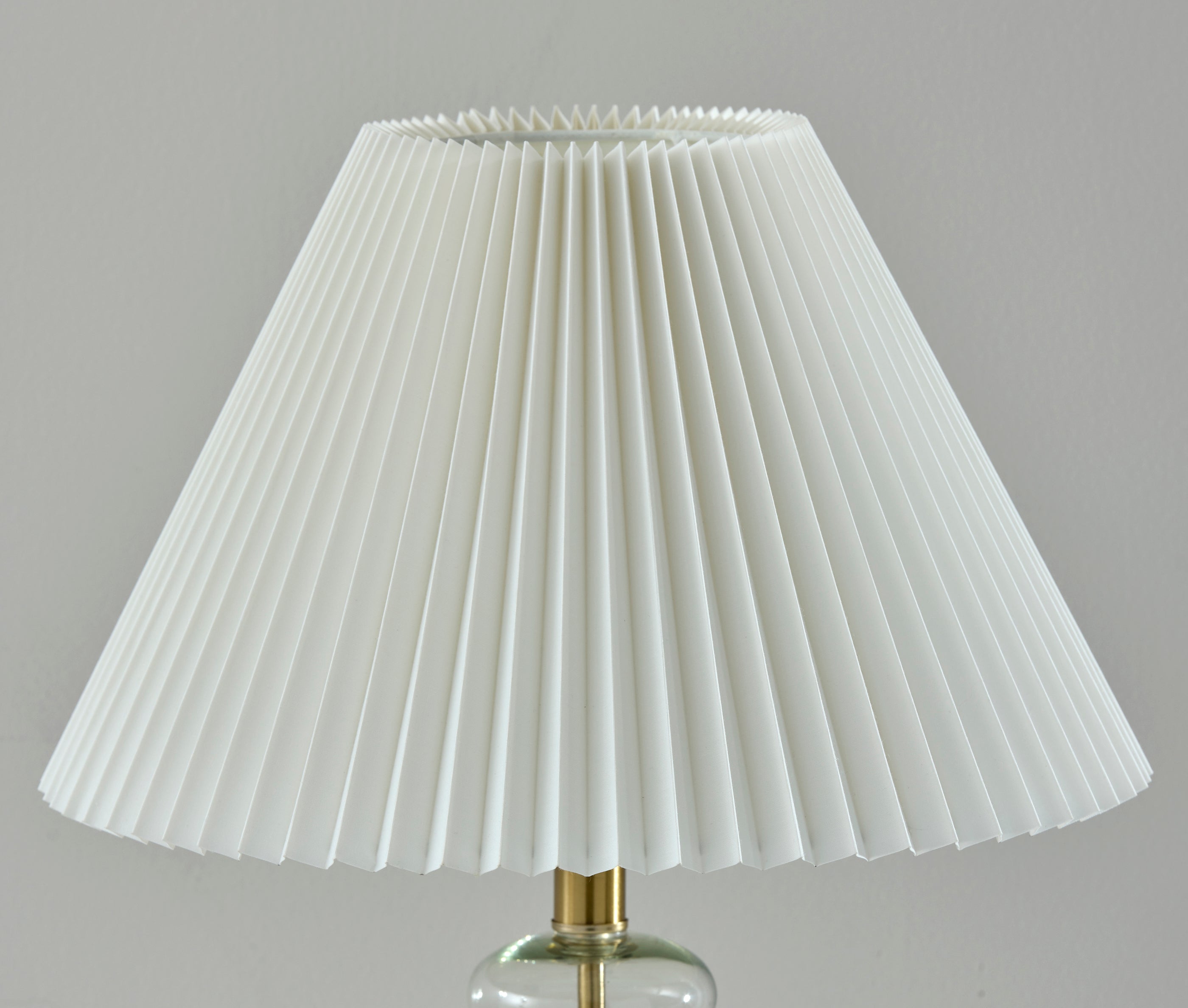 Sonata Table Lamp - Off-White Pleated 26"-Lighting-DECOROLALA