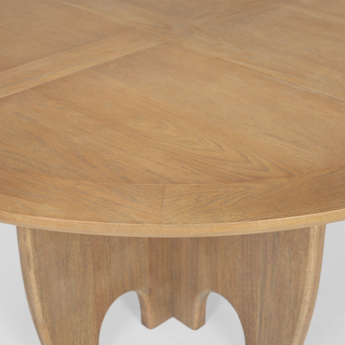 Sonomi 59" Round Dining Table | Med Brown Wood | Seats 6-Dining Tables-DECOROLALA
