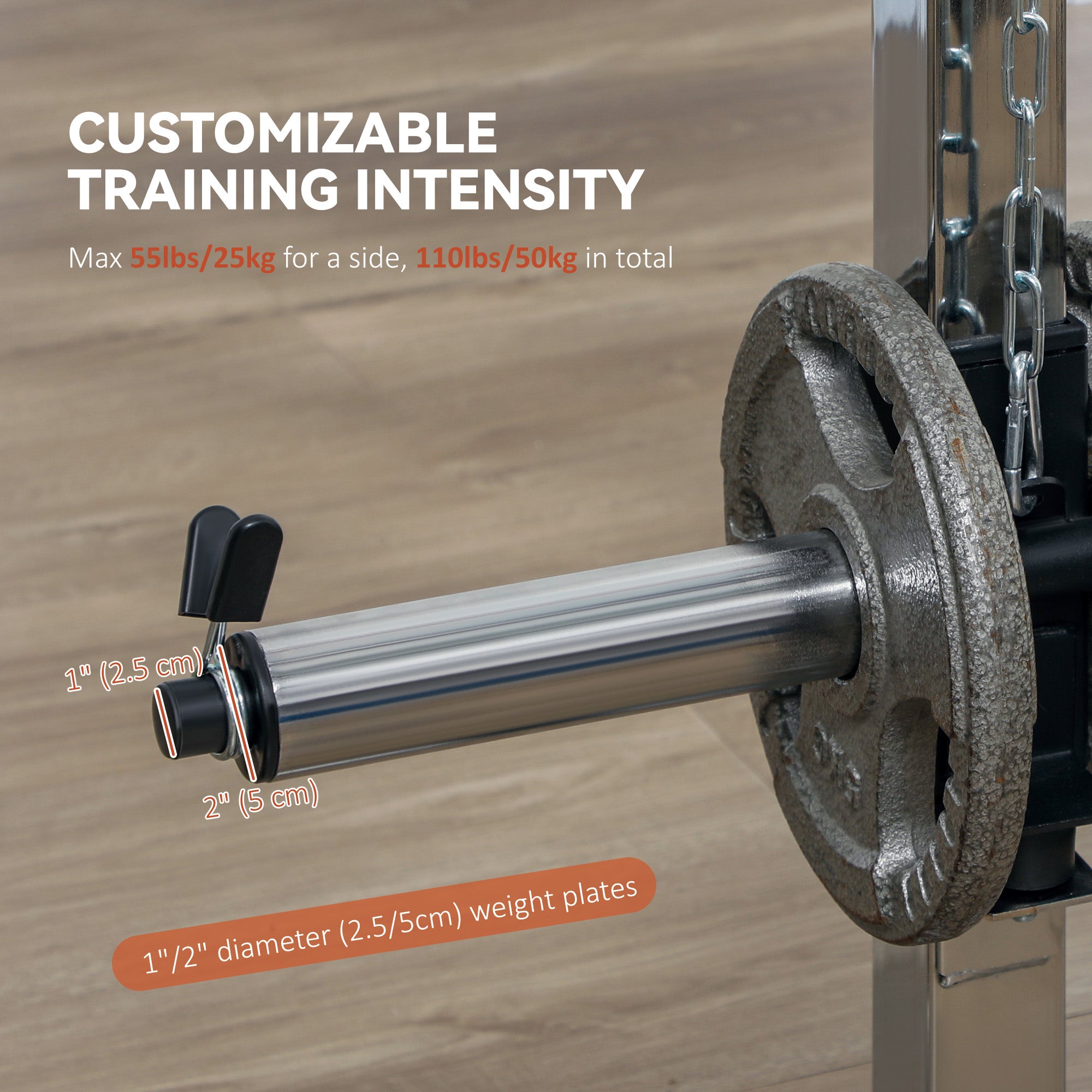 Soozier 3-in-1 Smith Machine Power Rack with Cable Crossover - Black-DECOROLALA
