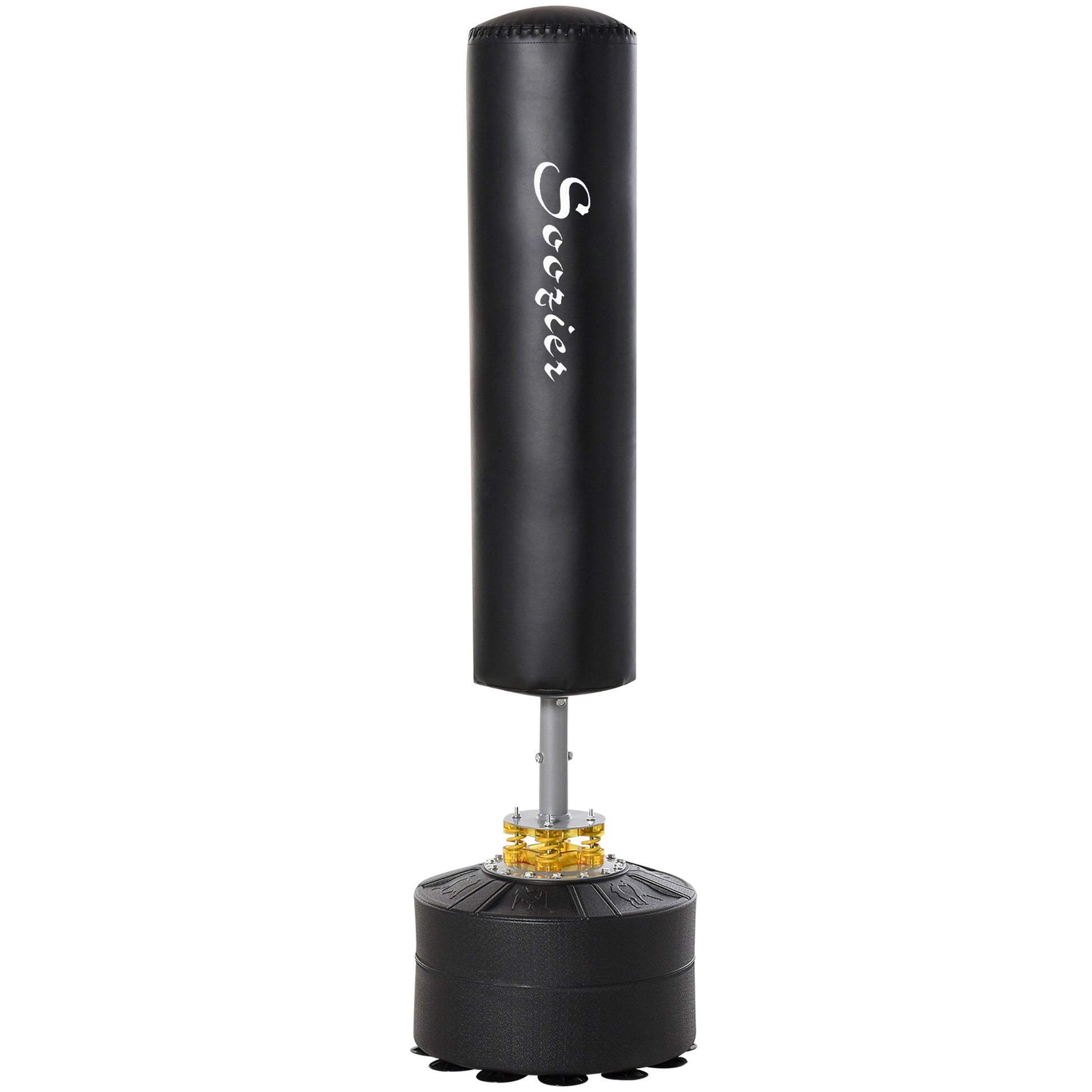 Soozier Freestanding Boxing Punch Bag - Black 67" Adjustable Stand-DECOROLALA