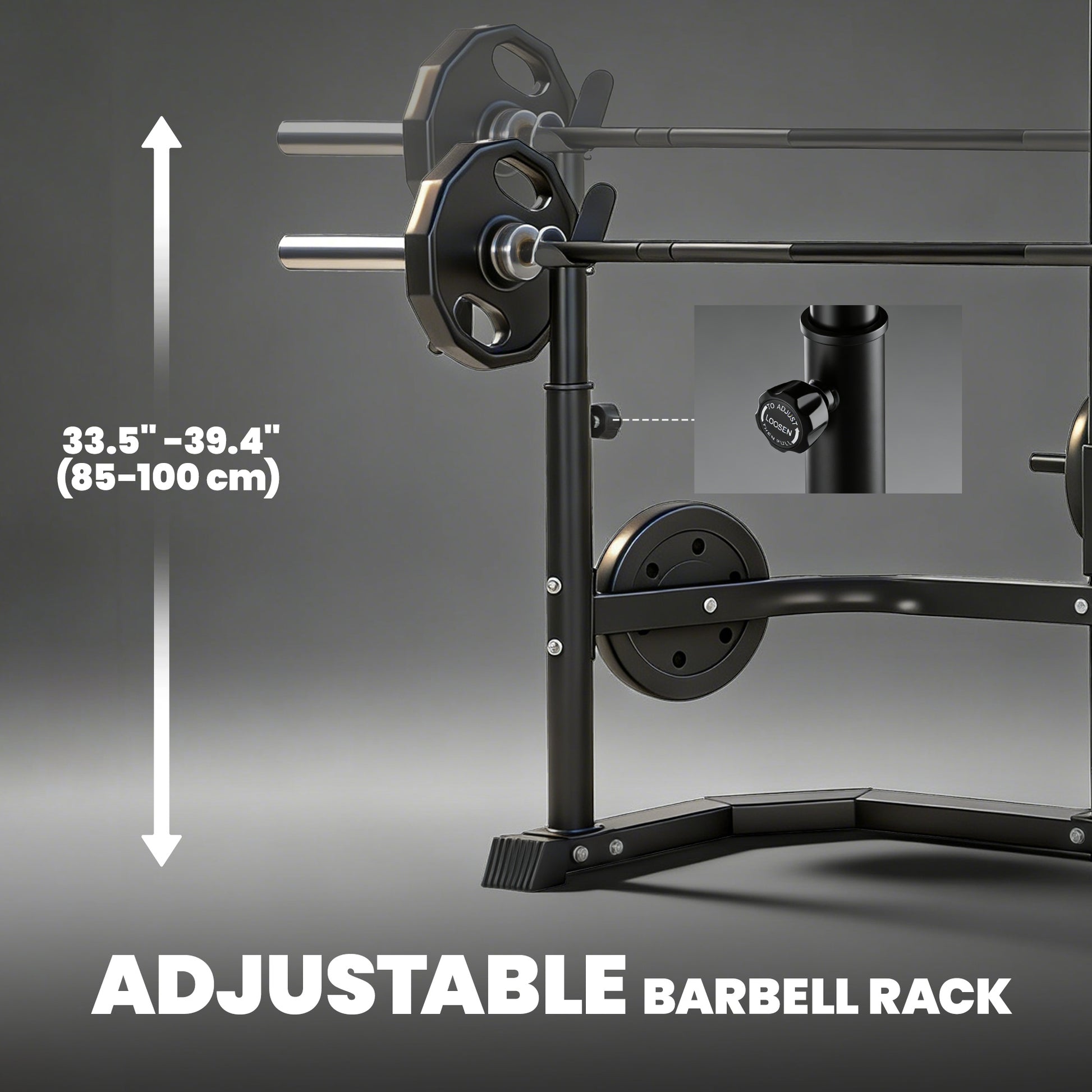 Soozier Home Gym Power Tower with Squat Rack & Lat Pulldown-DECOROLALA