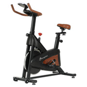 Soozier Quiet Indoor Stationary Exercise Bike - Black-DECOROLALA