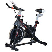 Soozier Upright Stationary Exercise Bike - Black 17.6lb Flywheel-Exercise Bikes-DECOROLALA