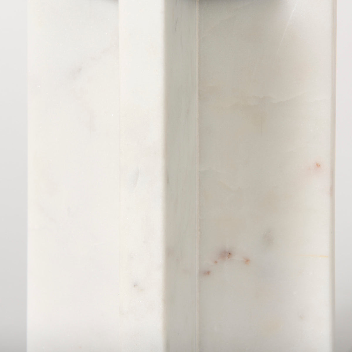 Sophia 5.5"L x 3.5"W x 8.0"H. Marble Candle Holder Medium-Table Candle Holders-DECOROLALA