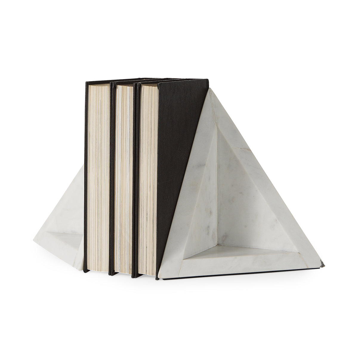 Sophia 8.0"L x 6.0"W x 7.0"H Marble Set Of Two Bookends-Bookends-DECOROLALA