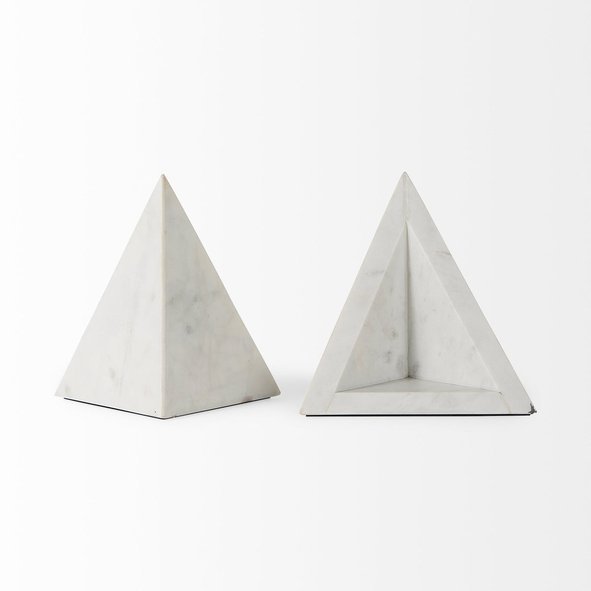 Sophia 8.0"L x 6.0"W x 7.0"H Marble Set Of Two Bookends-Bookends-DECOROLALA