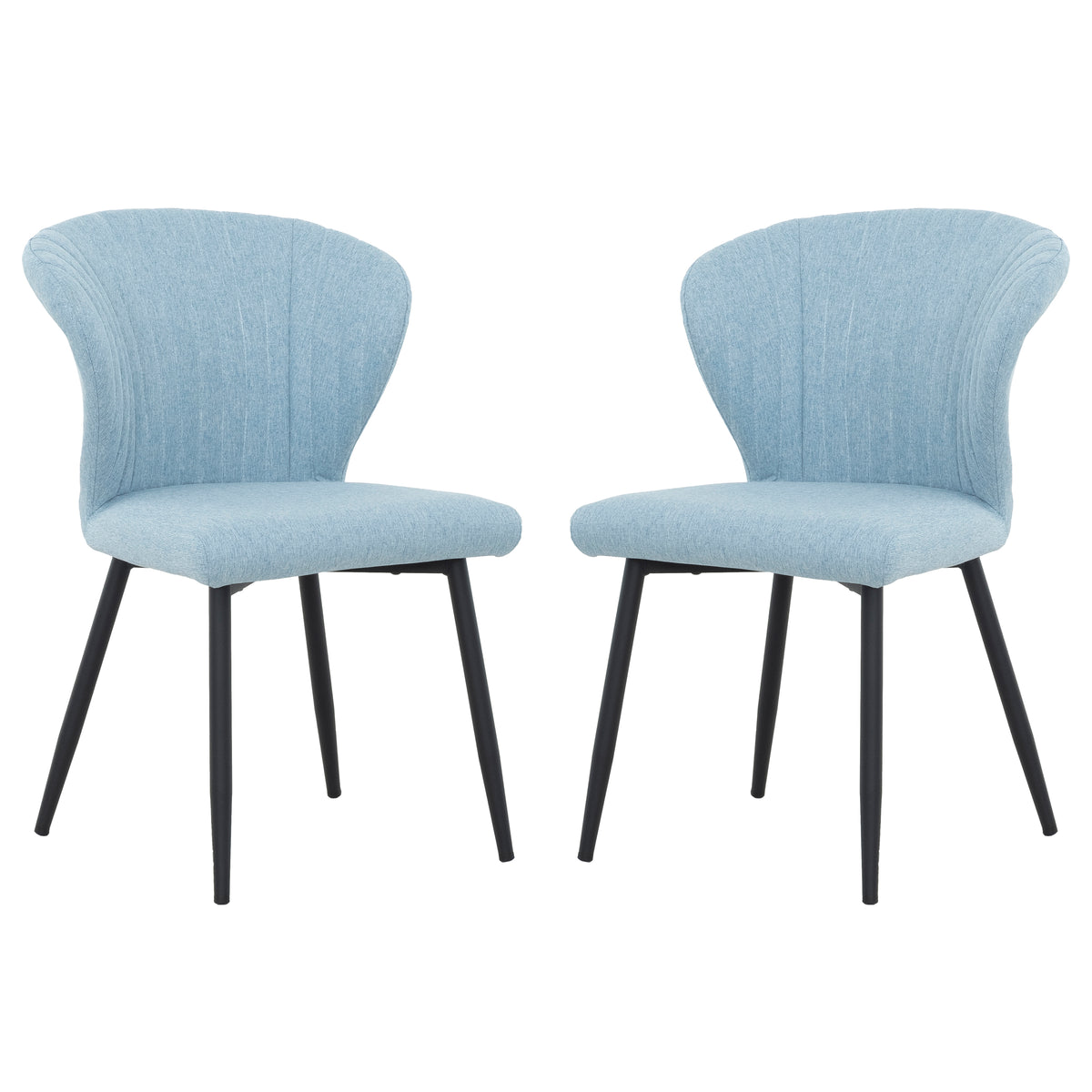 Sophia Blue Accent Dining Chair (Set of 2)-Dining Room Sets-DECOROLALA
