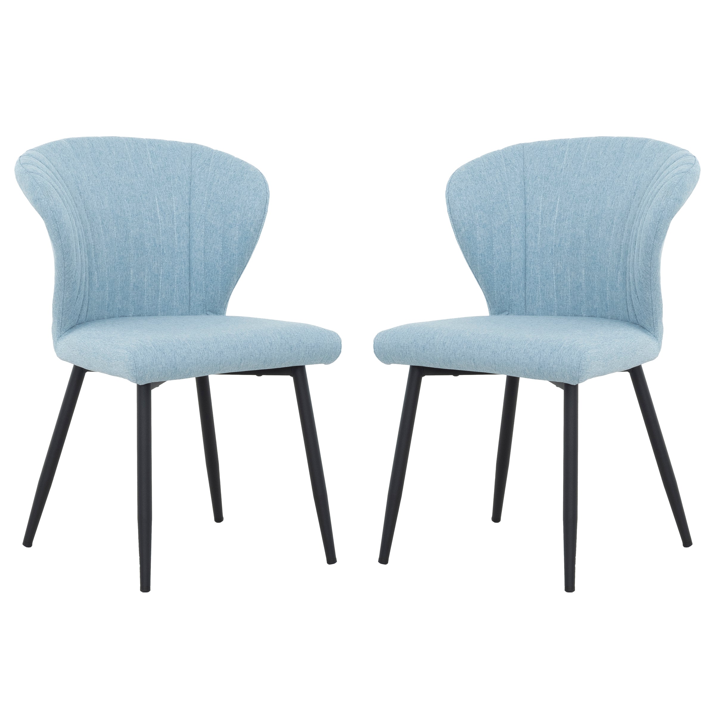 Sophia Blue Accent Dining Chair (set of 2)-Dining Room-DECOROLALA