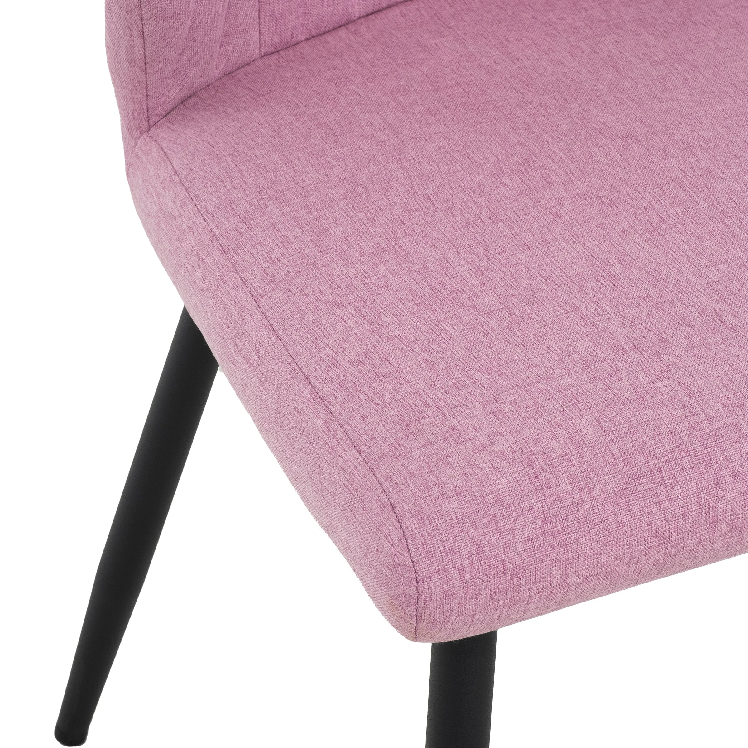 Sophia Pink Accent Dining Chair (set of 2)-Dining Room-DECOROLALA
