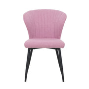 Sophia Pink Accent Dining Chair (set of 2)-Dining Room-DECOROLALA