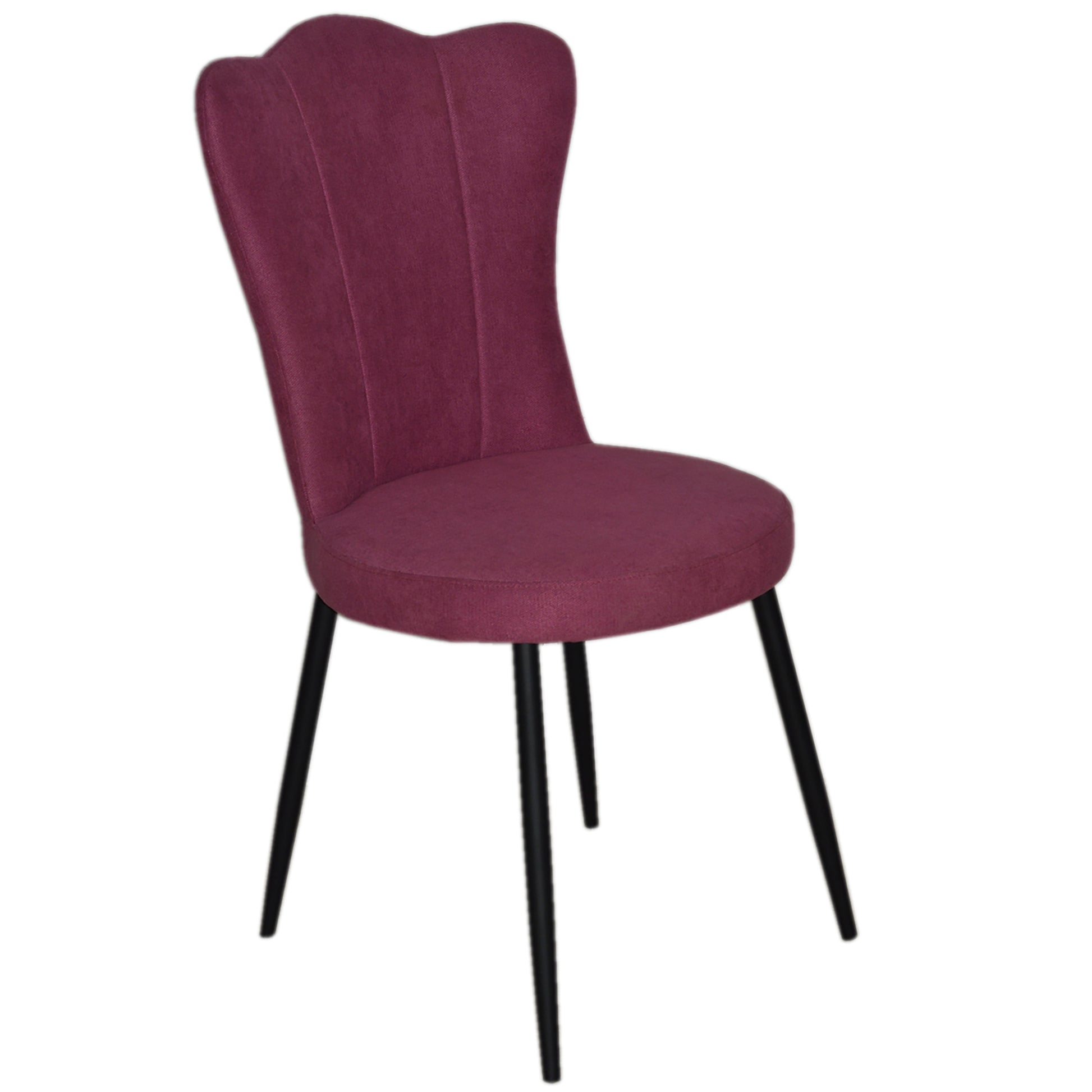 Sophia Pink Velvet Dining Chair Set of 2-Dining Room-DECOROLALA