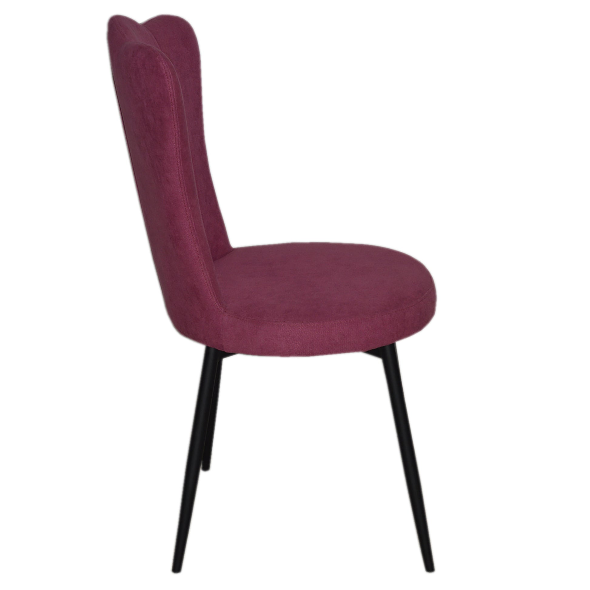 Sophia Pink Velvet Dining Chair Set of 2-Dining Room-DECOROLALA