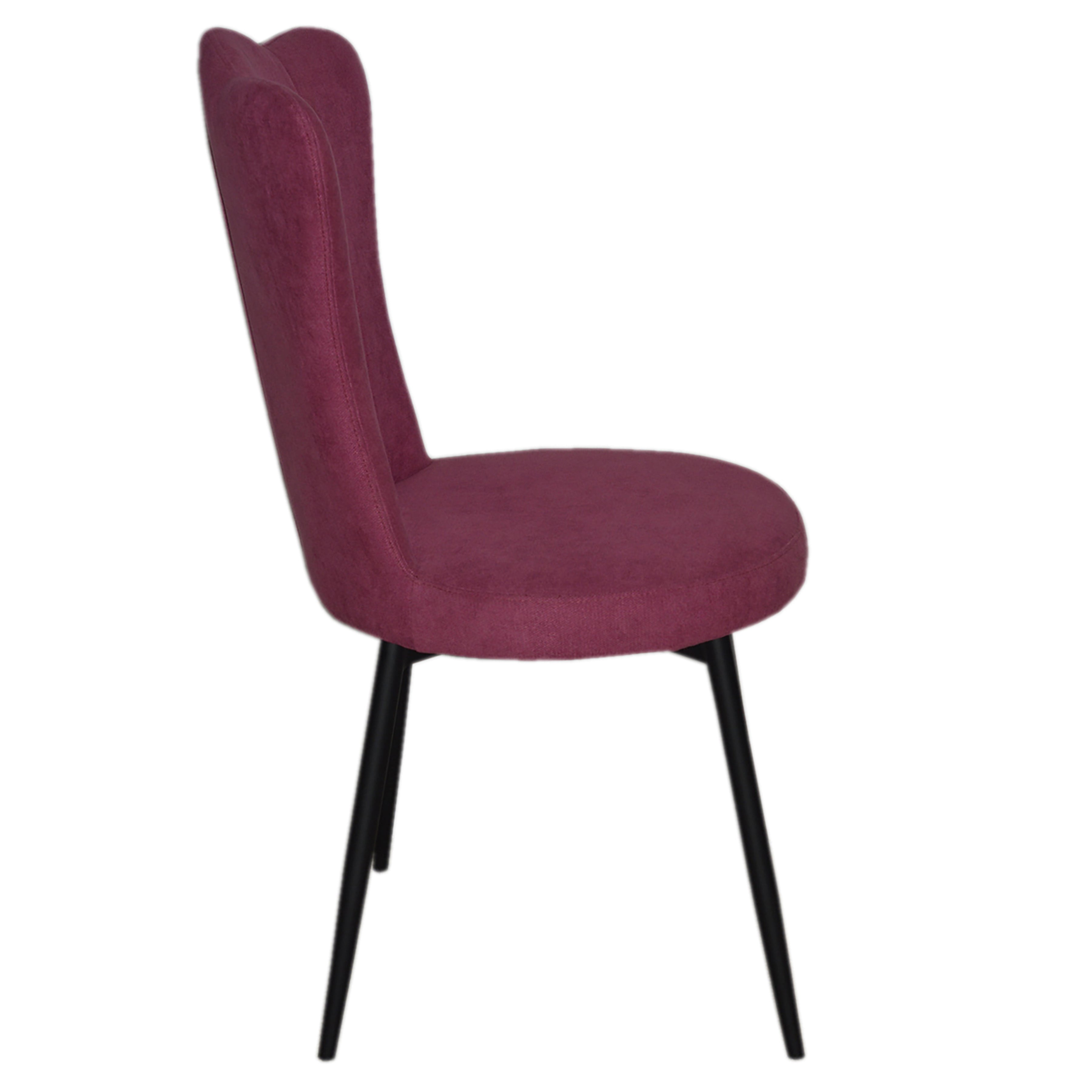 Sophia Pink Velvet Dining Chair Set of 2-Dining Room-DECOROLALA